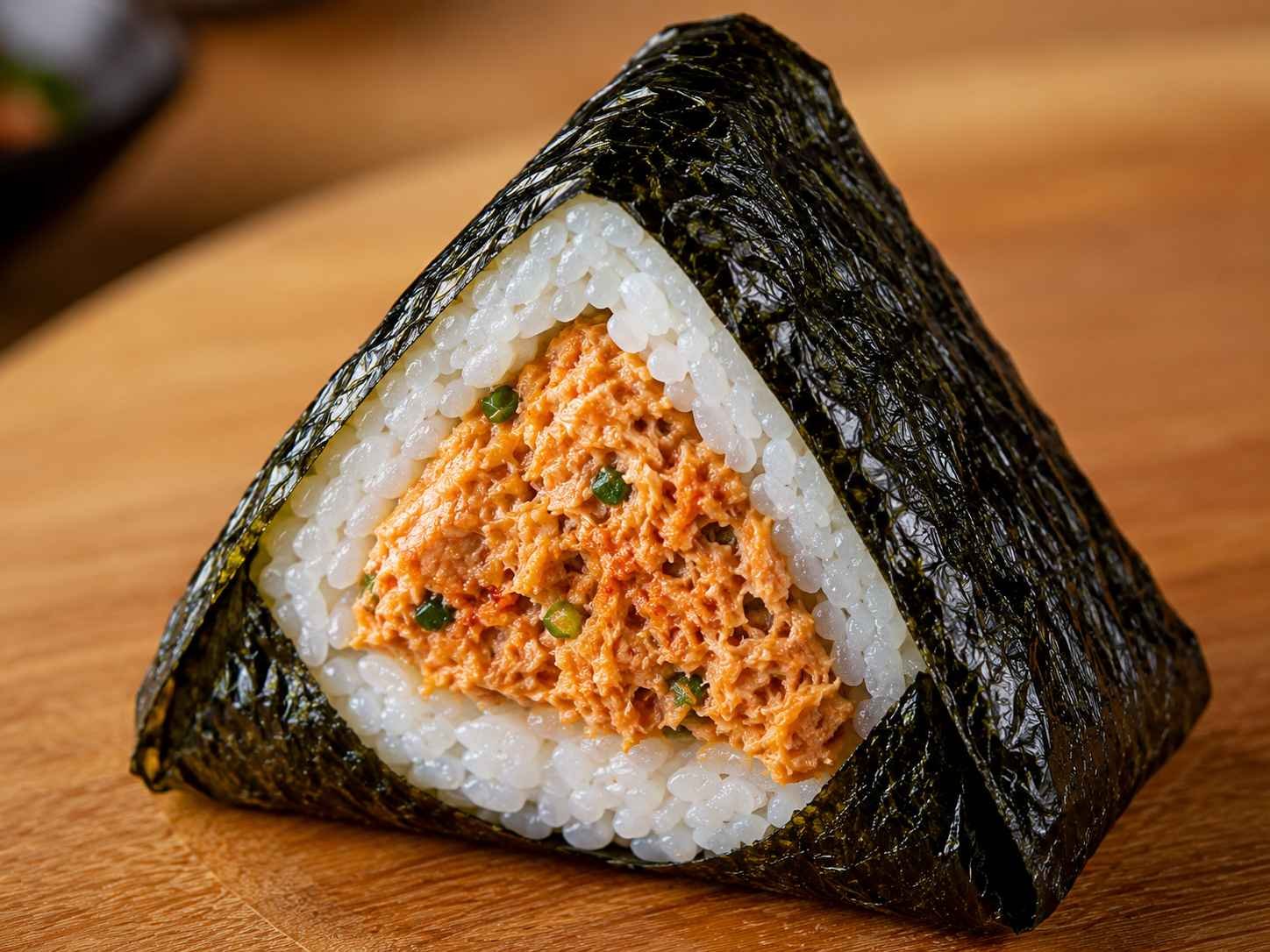Samgak kimbap, triangle-shaped rice wrapped in seaweed